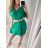 Women's Summer Dress with Belt Short Sleeve (S/M/L/XL ONE SIZE) ITALIAN FASHION IMWA222882