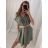 Women's Summer Dress with Belt Short Sleeve (S/M/L/XL ONE SIZE) ITALIAN FASHION IMWA222882