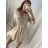 Women's oversized cotton long sleeve shirt (S / M ONE SIZE) ITALIAN FASHION IMWM221600