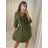 Women's oversized cotton long sleeve shirt (S / M ONE SIZE) ITALIAN FASHION IMWM221600