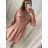 Women's oversized cotton long sleeve shirt (S / M ONE SIZE) ITALIAN FASHION IMWM221600