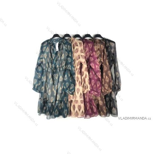 Šaty letní na ramínka dámské (S/M ONE SIZE) ITALSKÁ MÓDA IMPBB22B21841