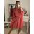 Women's Warm Long Sleeve Dress (L / XL ONE SIZE) ITALIAN FASHION IM422BETY