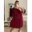 Women's Warm Long Sleeve Dress (L / XL ONE SIZE) ITALIAN FASHION IM422BETY