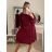 Women's Warm Long Sleeve Dress (L / XL ONE SIZE) ITALIAN FASHION IM422BETY