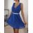 Šaty elegantní bez rukávů dámské (S/M ONE SIZE) ITALSKÁ MÓDA IMM22917 black S/M