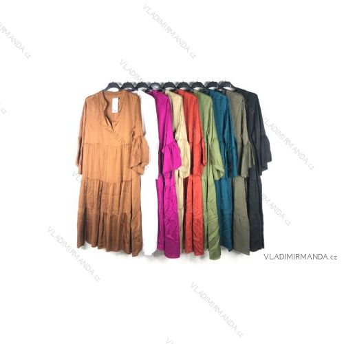 Šaty letní na ramínka dámské (S/M ONE SIZE) ITALSKÁ MÓDA IMPBB22B21841