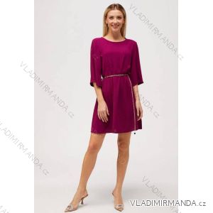 Šaty dlouhé dlouhý rukáv dámské (S/M ONE SIZE) ITALSKÁ MÓDA IMM22EL4237