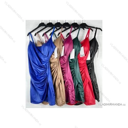 Šaty letní na ramínka dámské (S/M ONE SIZE) ITALSKÁ MÓDA IMPBB22B21841