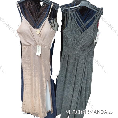 Women's elegant party long sleeve dress (S/M ONE SIZE) ITALIAN FASHION IM322282