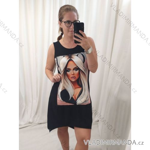 Šaty letní na ramínka dámské (S/M ONE SIZE) ITALSKÁ MÓDA IMPLS229027