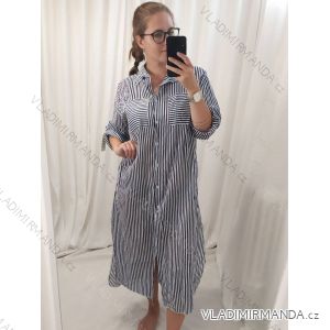 Shirt Dress 3/4 Sleeve Ladies (UNI XS-M) ITALIAN FASHION IM120068