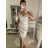 Women's elegant evening dress with straps (S/M ONE SIZE) ITALIAN FASHION IM3222IM322MONICA0 -   Dark turquoise
,   S/M