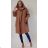 Long Sleeve Hooded Long Sleeve Women's Plus Size (XL/2XL ONE SIZE) ITALIAN FASHION IMC22587