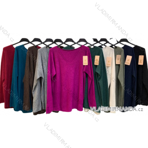 Svetr tenký dlouhý rukáv dámský (XL/2XL ONE SIZE) ITALSKá MODA IMC22575