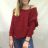 Women's long sleeve sweater (uni s / m) ITALIAN FASHION TM922STAR Brown M / L