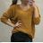Women's long sleeve sweater (uni s / m) ITALIAN FASHION TM922STAR Brown M / L