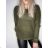 Women's long sleeve sweater (uni s / m) ITALIAN FASHION TM922STAR Brown M / L