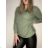Women's long sleeve sweater (uni s / m) ITALIAN FASHION TM922STAR Brown M / L