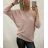 Women's long sleeve sweater (uni s / m) ITALIAN FASHION TM922STAR Brown M / L