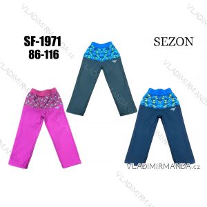 Softshell pants with fleece for children girls and boys (86-116) SEZON SEZ22SF-1971