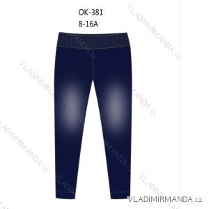 Leggings with jeans, insulated children's youth girls (8-16 YEARS) SEASON SEZ22OK-381