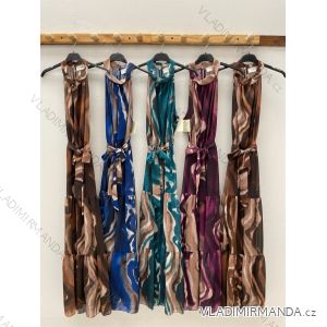 Women's Long Summer Sleeveless Dress (S/M ONE SIZE) ITALIAN FASHION IMPDY22LS16208