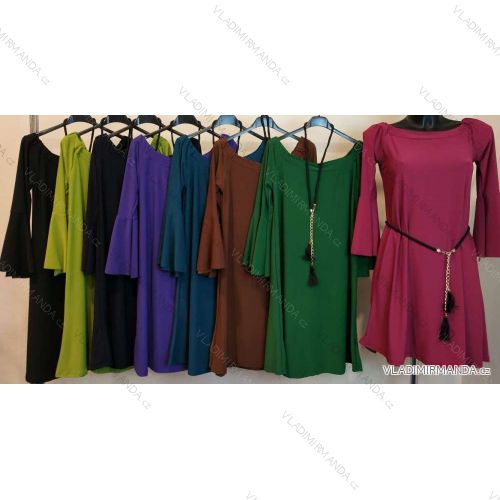 Šaty letní na ramínka dámské (S/M ONE SIZE) ITALSKÁ MÓDA IMPBB22B21841