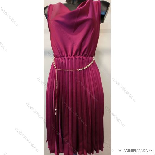 Šaty bez rukávu dámské (S/M ONE SIZE) ITALSKÁ MÓDA IMPMM22179580080