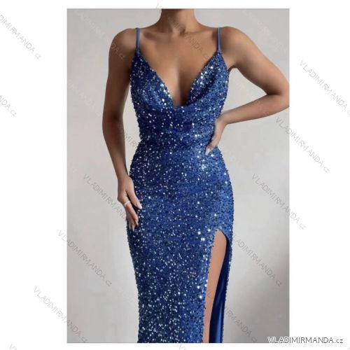 Šaty letní na ramínka dámské (S/M ONE SIZE) ITALSKÁ MÓDA IMPBB22B21841