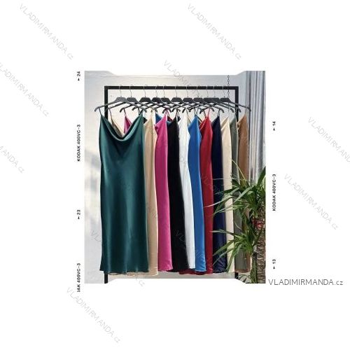 Šaty letní na ramínka dámské (S/M ONE SIZE) ITALSKÁ MÓDA IMPBB22B21841