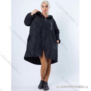 Women's Plus Size Slim Hooded Jacket (XL/2XL ONE SIZE) ITALIAN FASHION IMD22717