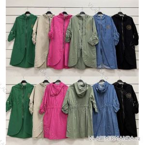 Women's Long Sleeve Hooded Jacket (S/M ONE SIZE) ITALIAN FASHION IMWY22182
