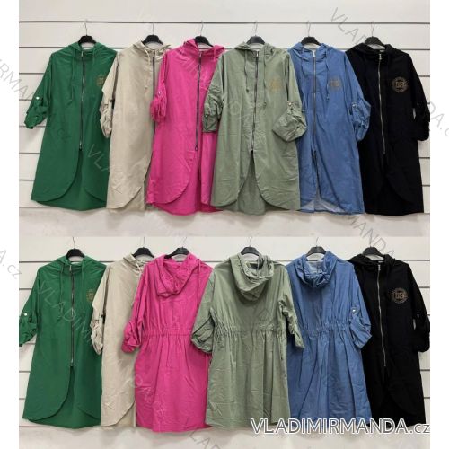 Women's Long Sleeve Hooded Jacket (S/M ONE SIZE) ITALIAN FASHION IMWY22182
