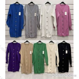 Women's Long Sleeve Button Up Knitted Sweater (S/M ONE SIZE) ITALIAN FASHION IMWY22184