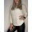 Women's long sleeve sweater (uni s / m) ITALIAN FASHION TM922STAR Brown M / L