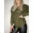 Women's long sleeve sweater (uni s / m) ITALIAN FASHION TM922STAR Brown M / L