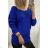 Women's long sleeve sweater (uni s / m) ITALIAN FASHION TM922STAR Brown M / L