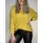 Women's long sleeve sweater (uni s / m) ITALIAN FASHION TM922STAR Brown M / L