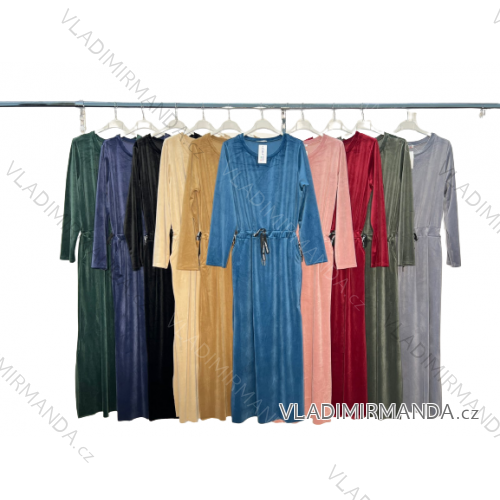 Women's Warm Long Sleeve Dress (L / XL ONE SIZE) ITALIAN FASHION IM421MIA