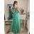 Women's Sleeveless Long Party Dress (S/M ONE SIZE) ITALIAN FASHION IMPBB22 IMPBB225009kt/DRU S/M neon pink