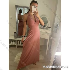 Women's summer icecool sleeveless long dress (S/M/L ONE SIZE) ITALIAN FASHION IMM224806