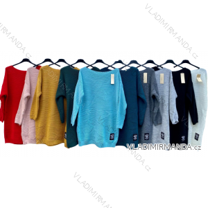 Women's Long Sleeve Knitted Sweater (L/XL ONE SIZE) ITALIAN FASHION IMD22732