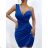 Women's elegant evening dress with straps (S/M ONE SIZE) ITALIAN FASHION IMM22LS23900