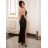 Šaty elegantní dlouhé bez rukávu dámské (S/M ONE SIZE) ITALSKá MóDA IMM22LS24047