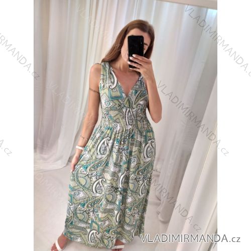 Šaty košilové dlouhý rukáv dámské (S/M ONE SIZE) ITALSKÁ MODA IMB229927 white / light blue M / L