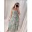 Šaty košilové dlouhý rukáv dámské (S/M ONE SIZE) ITALSKÁ MODA IMB229927 white / light blue M / L