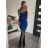 Elegant formal dress with straps for women (S / M ONE SIZE) ITALIAN FASHION IM321576 Wine S/M