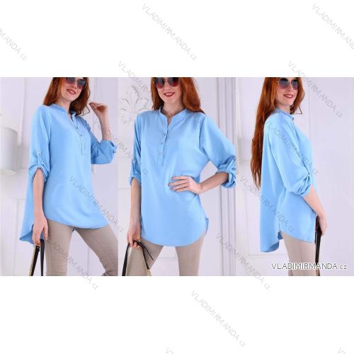 Tunika oversize dlouhý rukáv dámská (S/M ONE SIZE) ITALSKÁ MÓDA IMPLI222674