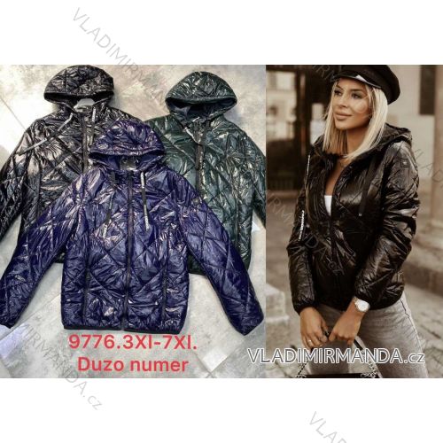 Zip Hooded Long Sleeve Women's Oversized (3XL-7XL ONE SIZE) POLISH FASHION PMWT21T21-70